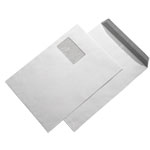 Versandtaschen Couvert C4 weiß mit Fenster