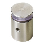 Edelstahlhalterung für Schilder hochwertiger Abstandshalter, Kopf flach,