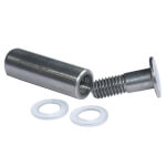 Cristallo Edelstahlhalterung für Tischaufsteller für 8 mm Materialstärke