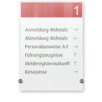DURABLE CRYSTAL SIGN Infotafeln A4 aus zwei hochwertigen Acryglasscheiben mit Schraubverbindungen zur Wandmontage