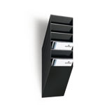 FLEXIBOXX Prospektspendersystem 6 Einzelspender, für Format DIN A4, schwarz oder transparent,