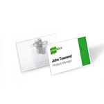 Namensschilder Universal mit Kombiklemme,