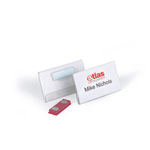 Namensschilder Universal mit Doppelmagnetmagnet,