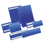 DURABLE Selbstklebende Etikettentasche mit zwei rückseitigen Permanent-Klebestreifen