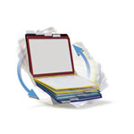 DURABLE Sichttafelsystem Tischständer/Wandhalter VARIO pro 10 aus Stahlblech