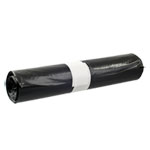 DEISS 95059 Abfallsack Typ 60 STANDARD Volumen: 60 l, Farbe: schwarz, Recycling-LDPE 35my