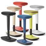 Dauphin Bürostuhl to swift Trendoffice Steh- und Sitzhocker höhenverstellbar mit Vollpolstersitzfläche