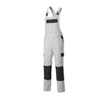 Dickies Workwear Everyday Latzhose weiß-grau mit verstellbaren Trägern und vielen Taschen