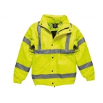 Dickies Workwear Warnschutz Bomberjacke gelb hochsichtbar und mit wärmenden Innenfutter