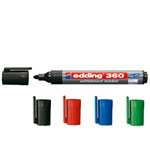 Edding 360 Whiteboardmarker mit Rundspitze, zum schreiben und markieren auf Whiteboards