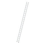 Munk Sprossen-Anlegeleiter aus Aluminium, einteilig Sprossenanzahl 20, Arbeitshöhe 6,4 m