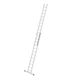 Munk Sprossen-Schiebeleiter aus Aluminium, zweiteilig Sprossenanzahl 2 x 12, Arbeitshöhe 7,2 m