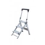 Munk Aluminium-Klapp-Treppe 3 Stufen, Arbeitshöhe 2,70 m