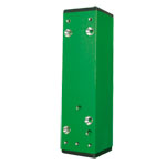 Distanzstück inkl. Abdeckplatten, Farbe: grün (RAL 6029),