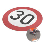 PREMARK thermoplastische Bodenmarkierung Höchstgeschwindigkeit 30 km/h, VZ 274-30