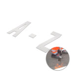 PREMARK thermoplastische Bodenmarkierung Buchstaben, alle Buchstaben von A-Z