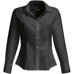 Damenblusen Business HAKRO Bluse für Damen, Langarm, schwarz,