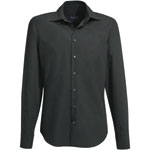 Hemden Businesshemden HAKRO Business-Hemd Tailored Fit, Langarm, schwarz,