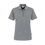 Hakro Damen-Poloshirt CLASSIC grau-meliert Piqué-Poloshirt aus 100 % Baumwolle