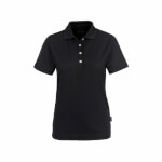 No 206 Women-Poloshirt Coolmax schwarz Piqué-Poloshirt, temperaturregulierend
