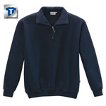 Hakro Zip-Sweatshirt dunkelblau aus strapazierfähigem Mischgewebe