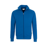 Berufsbekleidung Sweatjacke HAKRO Herren-Sweatjacke 'College', royalblau,