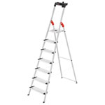 Hailo L80 ComfortLine Aluminium Sicherheitsstehleiter 7 Stufen, Arbeitshöhe: max. 350 cm