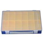 Hünersdorff Sortimentskasten PP-Premium mit 12 Einsatzboxen bruchsicher und formstabil