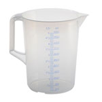 Hünersdorff Messkanne mit zwei Skalen bruchsicher und lebensmittelbeständig