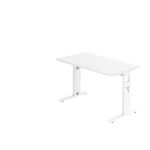 Hammerbacher Schreibtisch O-Serie mini 140x67 höheneinstellbar mit Rasterung 1 cm