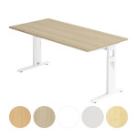 Hammerbacher Schreibtisch O-Serie 200x100 höheneinstellbar mit Rasterung 1 cm