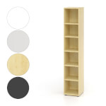 Hammerbacher Regal Advanced 9 schmal mit 6 Ordnerhöhen