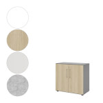 Hammerbacher Schrank Advanced 9 mit Bügelgriff 2 Ordnerhöhen