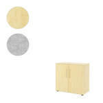 Hammerbacher Schrank Advanced 9 mit Bügelgriff 2 Ordnerhöhen