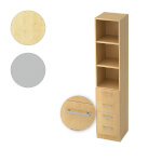 Hammerbacher Kombischrank Solid mit Relinggriff 5 Ordnerhöhen und 4 Schubladen