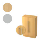 Hammerbacher Schrank Solid mit Relinggriff 3 Ordnerhöhen und Türen