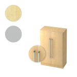 Hammerbacher Schrank Solid mit Chromgriff 3 Ordnerhöhen und Türen