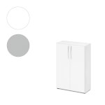 Hammerbacher Schrank Basic mit Bogengriff 3 Ordnerhöhen und Türen