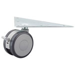 Büroeinrichtungen Zubehör Doppelrollen 4 Stück, Höhe 90 mm, 2 x Feststeller