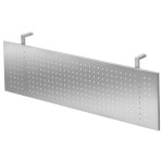 Büroeinrichtungen Zubehör Sichtblenden aus Lochblech, silber