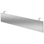 Büroeinrichtungen Zubehör Sichtblenden aus Lochblech, silber,