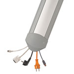 Serpa Kabelbrücke EasyLoader Alu von oben zu bestücken, Set inkl. 2 Endkappen