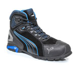 Puma Sicherheitsschuhe Rio Black Mid S3 SRC Sicherheitsstiefel mit Aluminiumkappe und Durchtrittschutz