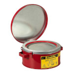 Justrite Reinigungsbad zum Reinigen von Kleinteilen mit gefederter Trägerplattform zum Absenken in Flüssigkeiten