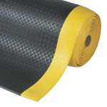 Notrax Diamond Sof-Tred Arbeitsmatte schwarz/gelb rutschhemmende Anti-Ermüdungsmatte mit Riffelblechdesign