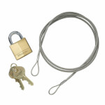 Justrite Diebstahlsicherung für Sicherheitsstandascher Sicherungskabel mit Schloss zur Sicherungsbefestigung