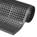 Notrax 562 Sanitop Ringgummimatte für Nassbereiche rutschfeste Arbeitsplatzmatte für Innen- und Außenbereiche