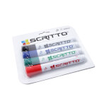 Jansen Display Whiteboard-Marker Set Scritto für Whiteboards, mit geruchsneutraler Tinte