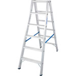 Krause Stabilo Stufen-Doppelleiter, beidseitig 2 x 6 Stufen, Arbeitshöhe bis 3,10 m
