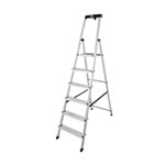 Krause Monto Stufen- Stehleiter 6 Stufen, Arbeitshöhe bis 3,25 m